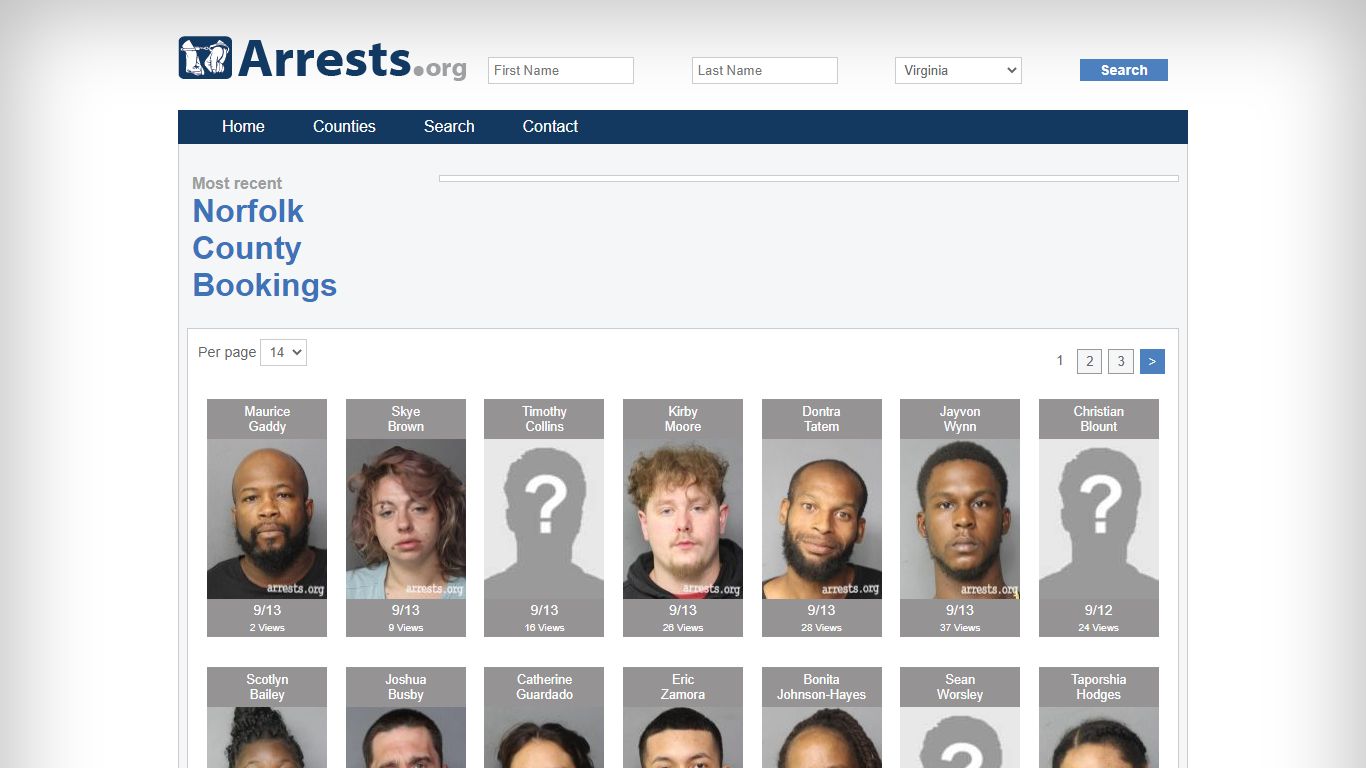 Norfolk County Arrests and Inmate Search