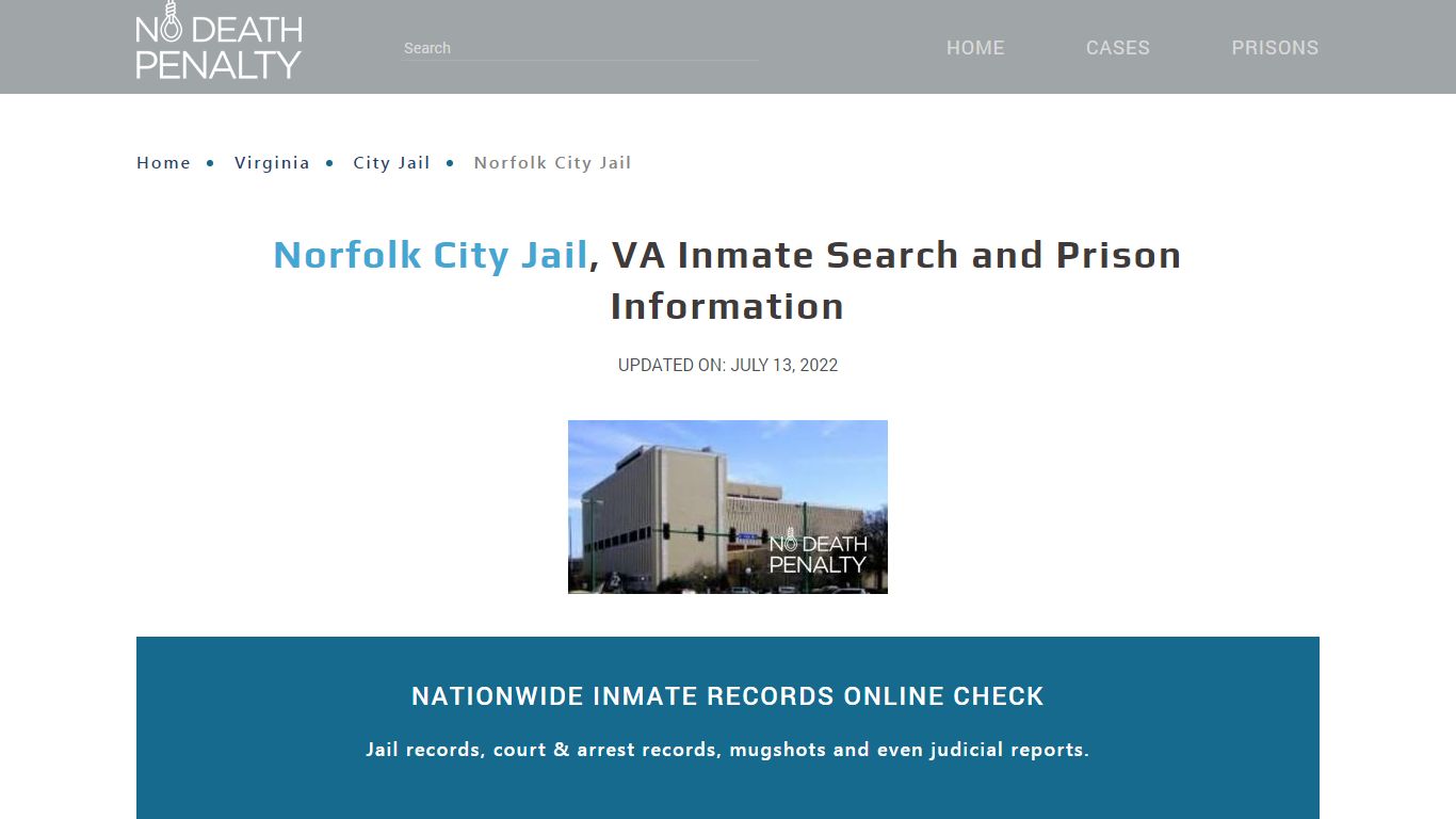 Norfolk City Jail , VA Inmate Search and Prison Information